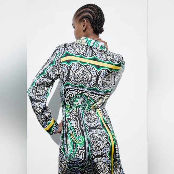 PRINTED MINI DRESS - Picture 4 of 7